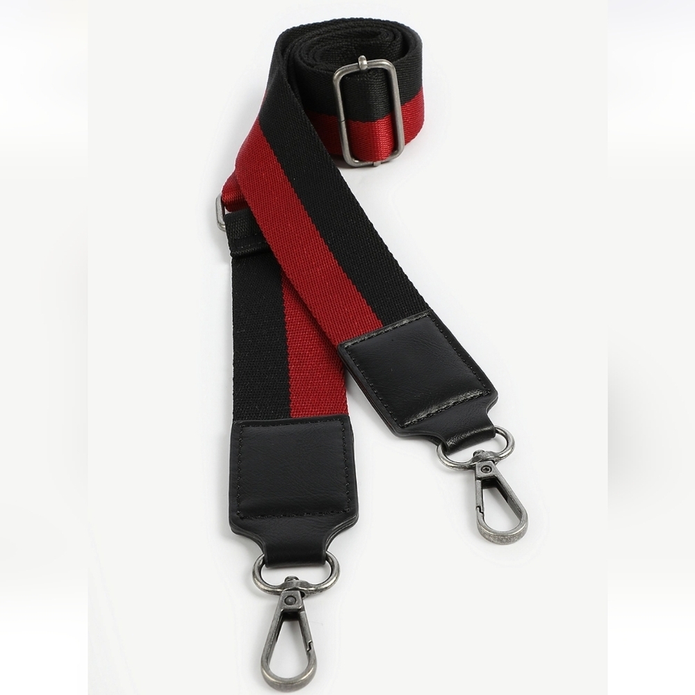 Maurices Black & Red Purse 45-48" Strap New